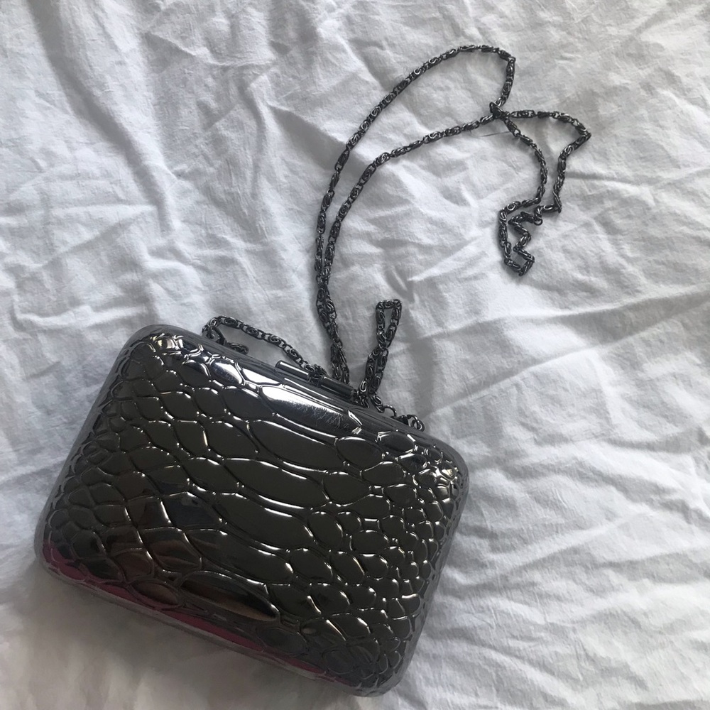 RARE Liu Jo metal clutch